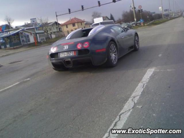 Bugatti Veyron spotted in Sofia, Bulgaria