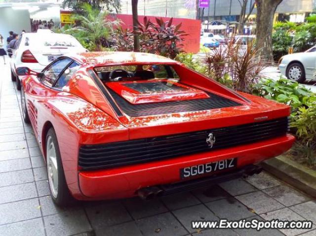 Ferrari Testarossa spotted in Orchard, Singapore