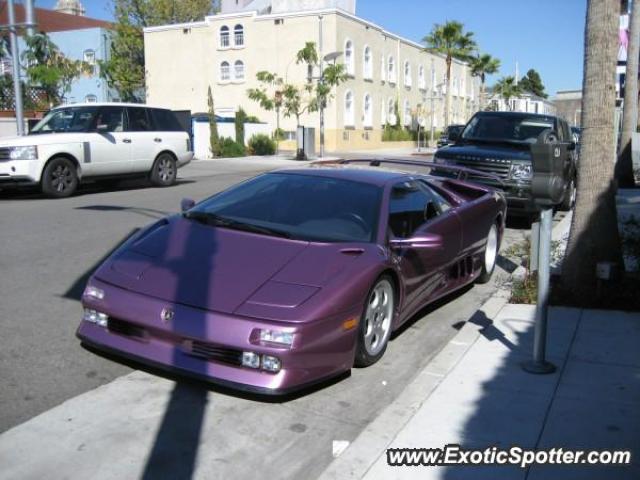 Lamborghini Diablo spotted in Beverly hills, California