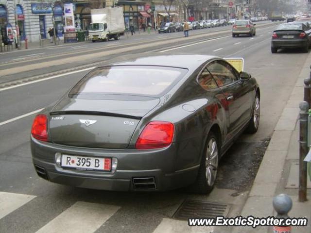 Bentley Continental spotted in Budapest, Hungary