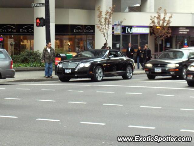 Bentley Continental spotted in Vancouver, Canada