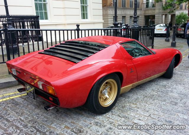 Lamborghini Miura spotted in London, United Kingdom
