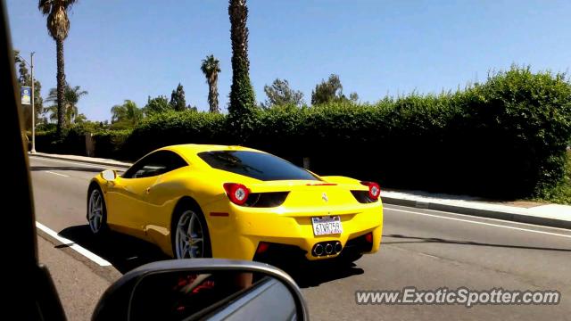 Ferrari 458 Italia spotted in Riverside, California