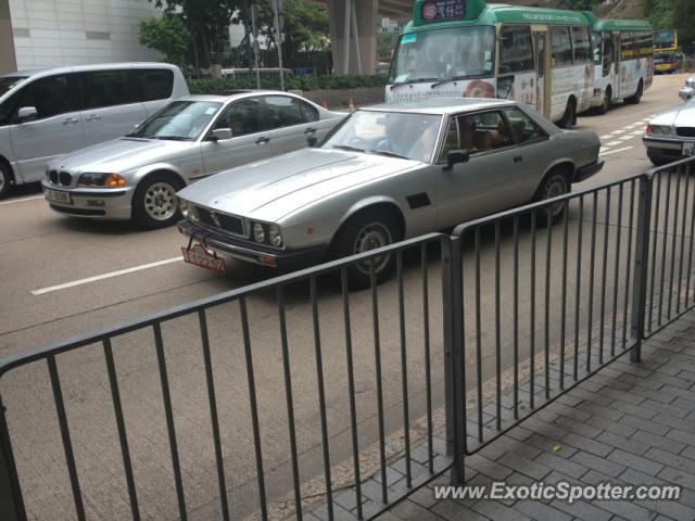 Maserati Khamsin spotted in Hong Kong, China