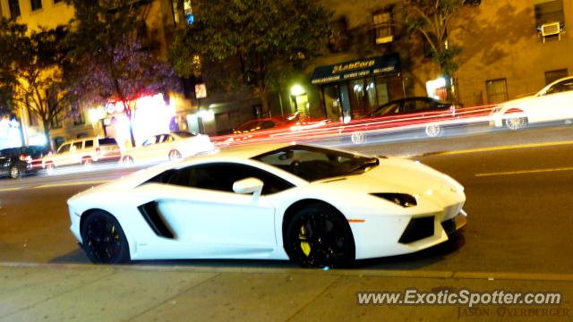 Lamborghini Aventador spotted in Manhattan, New York