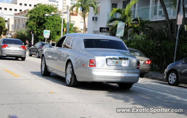 Rolls Royce Phantom spotted in Miami Beach, Florida
