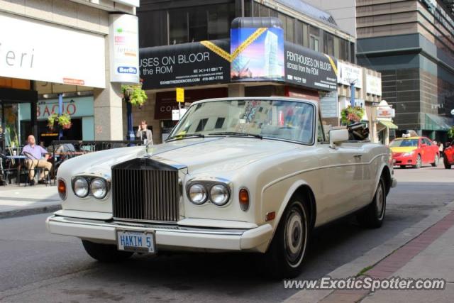 Rolls Royce Corniche spotted in Toronto, Canada