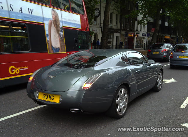 Bentley Continental spotted in London, United Kingdom
