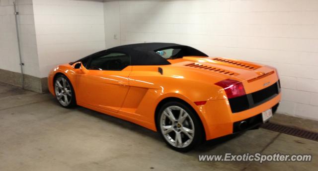 Lamborghini Gallardo spotted in Boston, Massachusetts