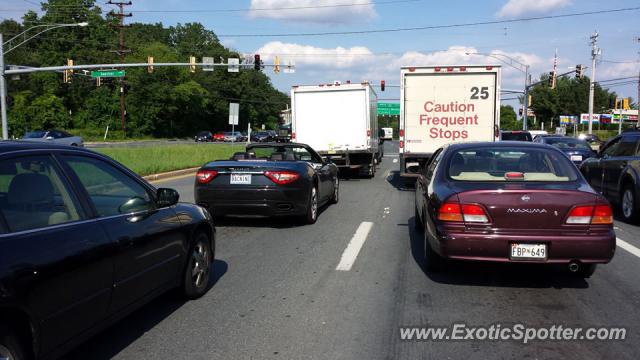Maserati GranCabrio spotted in Laurel, Maryland