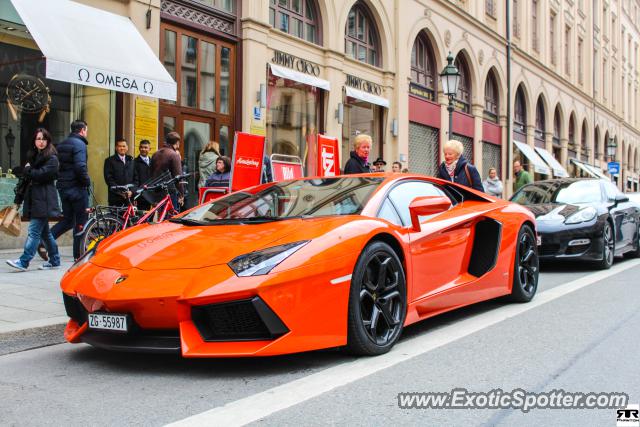 Lamborghini Aventador spotted in Munich, Germany