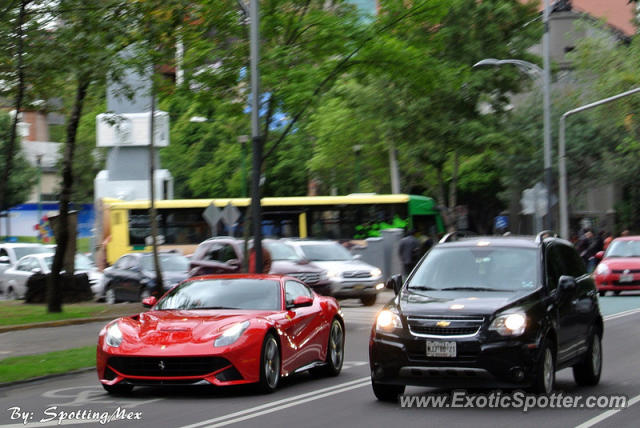 Ferrari F12 spotted in Mexico City, Mexico