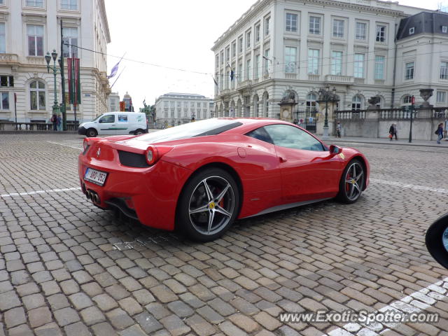 Ferrari 458 Italia spotted in Brussels, Belgium