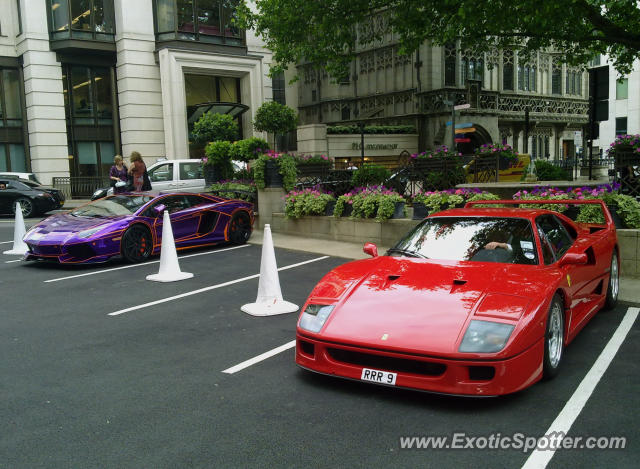 Ferrari F40 spotted in London, United Kingdom
