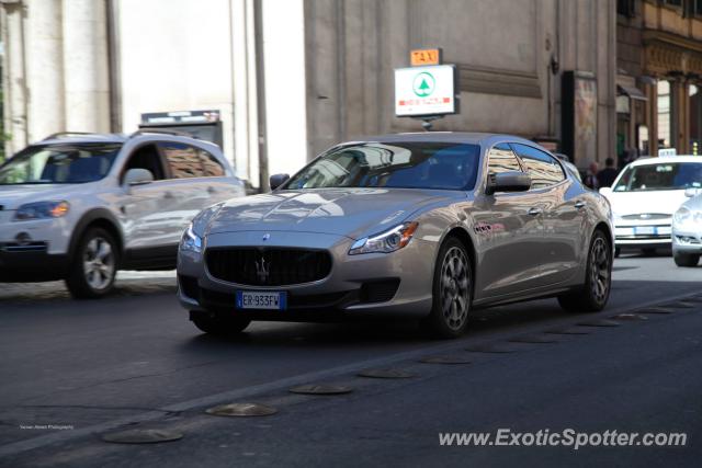 Maserati Quattroporte spotted in Rome, Italy