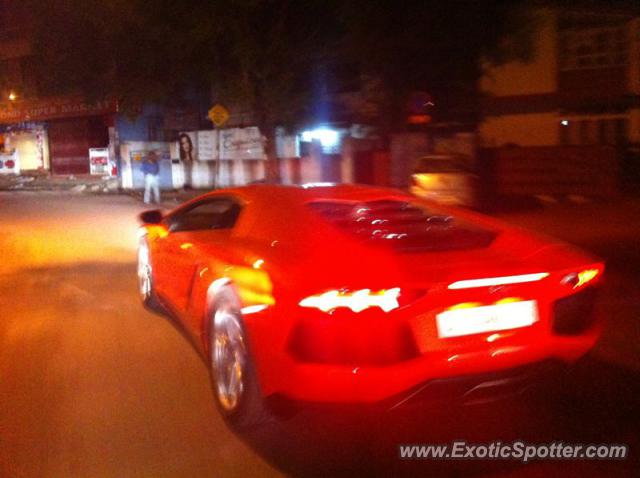 Lamborghini Aventador spotted in Bangalore, India