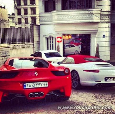 Ferrari 458 Italia spotted in Tehran, Iran