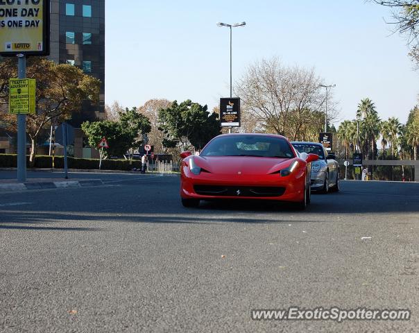 Ferrari 458 Italia spotted in Sandton, South Africa