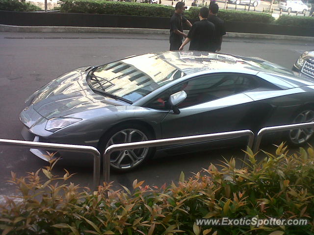 Lamborghini Aventador spotted in Jakarta, Indonesia