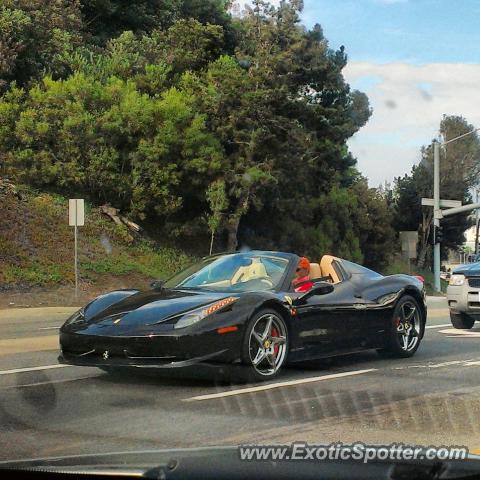 Ferrari 458 Italia spotted in San Diego, California