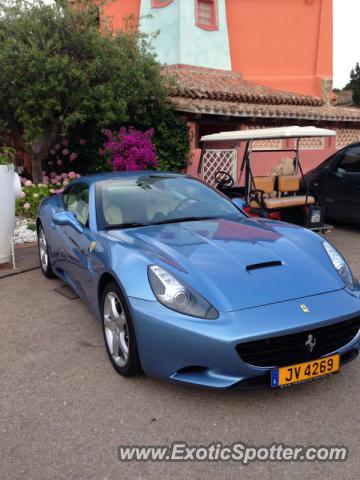 Ferrari California spotted in Porto Cervo, Italy