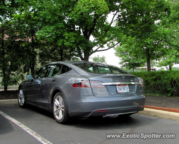 Tesla Model S spotted in New Albany, Ohio