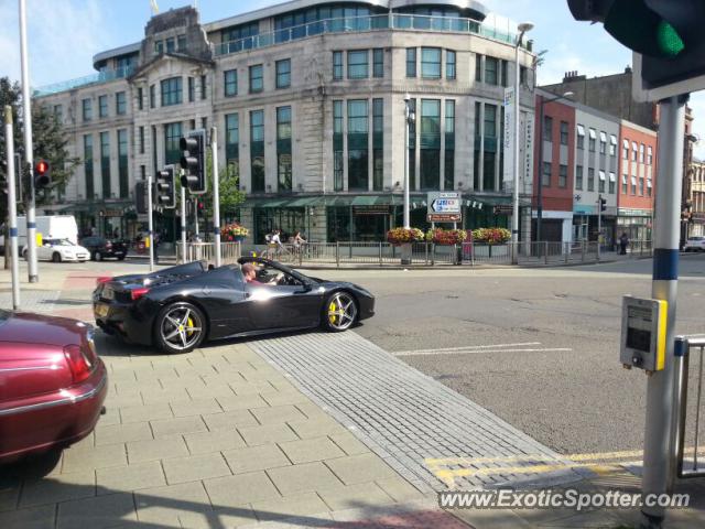 Ferrari 458 Italia spotted in Swansea, United Kingdom