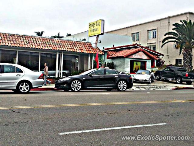 Tesla Model S spotted in La Jolla, California