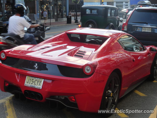 Ferrari 458 Italia spotted in Red Bank, New Jersey