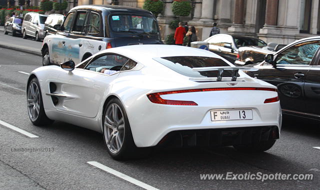 Aston Martin One-77 spotted in London, United Kingdom
