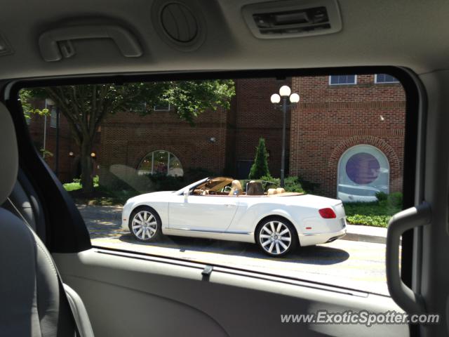Bentley Continental spotted in Greenspring, Maryland