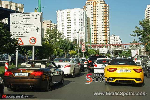 Maserati GranCabrio spotted in Tehran, Iran
