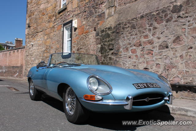Jaguar E-Type spotted in Edinburgh, United Kingdom