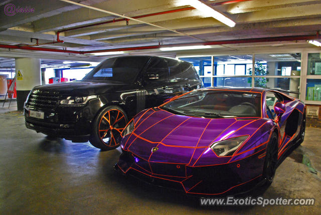 Lamborghini Aventador spotted in London, United Kingdom