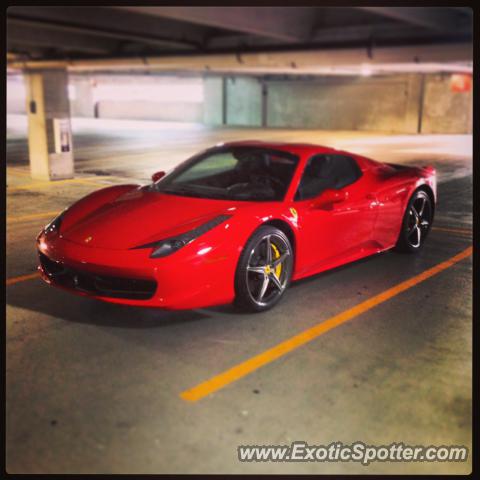 Ferrari 458 Italia spotted in St. Charles, Illinois