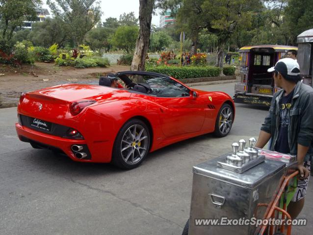 Ferrari California spotted in Baguio, Philippines