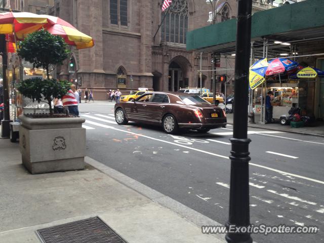 Bentley Mulsanne spotted in Manhattan, New York