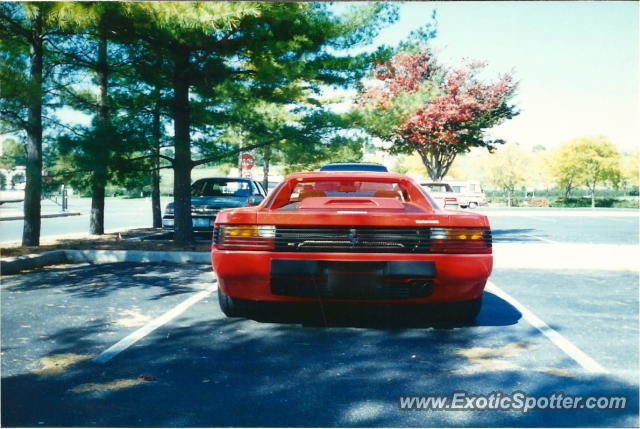 Ferrari Testarossa spotted in Hershey, Pennsylvania