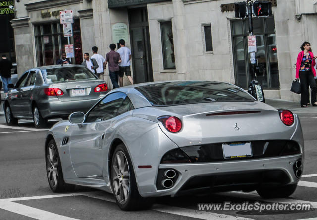 Ferrari California spotted in Boston, Massachusetts