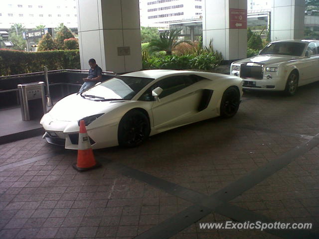 Lamborghini Aventador spotted in Jakarta, Indonesia