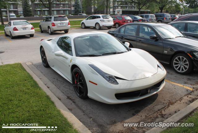Ferrari 458 Italia spotted in Skokie, Illinois