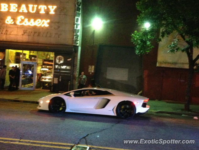 Lamborghini Aventador spotted in New York City, New York