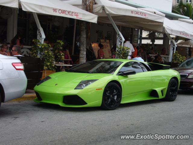Lamborghini Murcielago spotted in Miami Beach, Florida