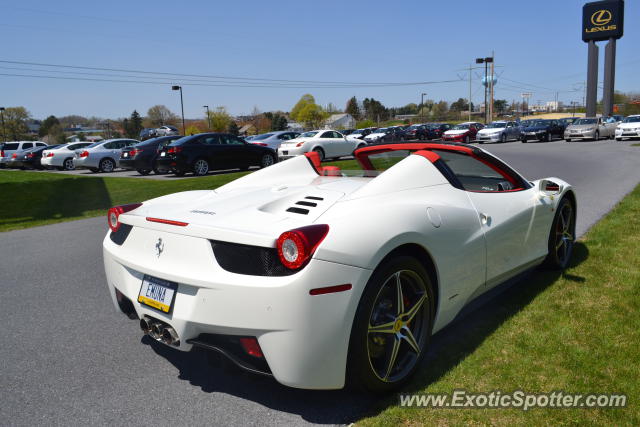 Ferrari 458 Italia spotted in Allentown, Pennsylvania