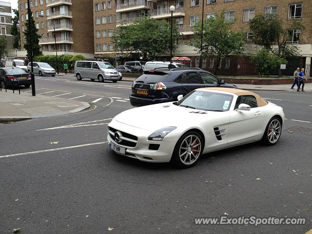 Mercedes SLS AMG spotted in London, United Kingdom