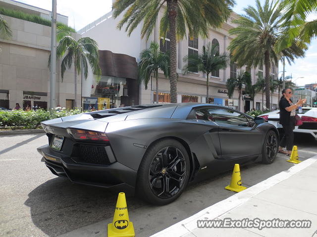 Lamborghini Aventador spotted in Beverly Hills, California