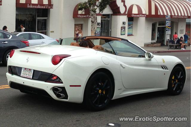 Ferrari California spotted in Laguna Beach, California