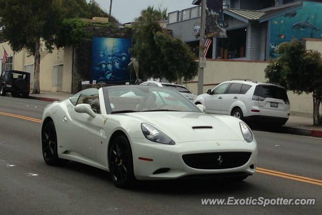 Ferrari California spotted in Laguna Beach, California