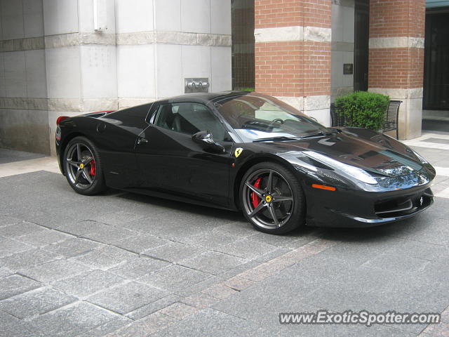 Ferrari 458 Italia spotted in Toronto, Canada