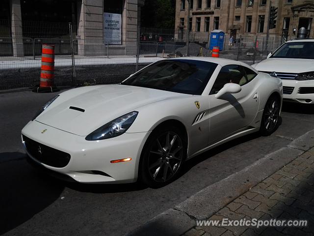 Ferrari California spotted in Montreal, Canada